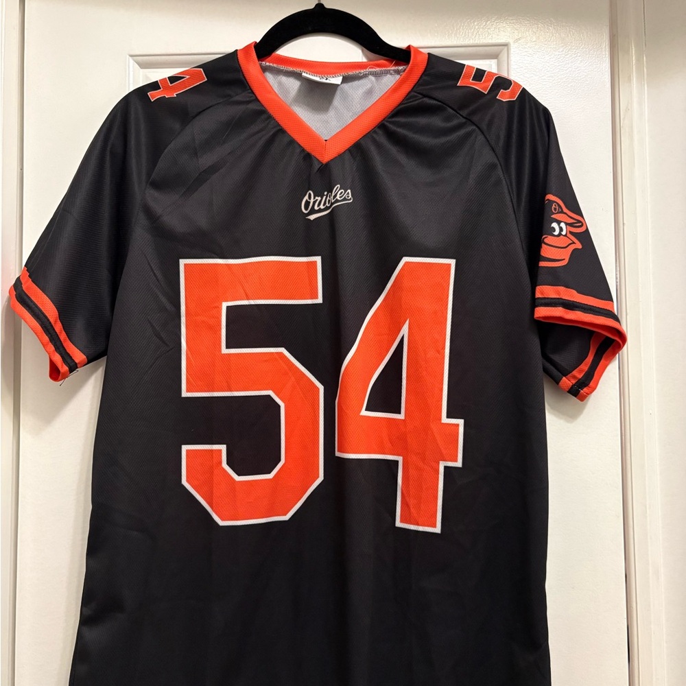 Black & Orange #54 Men's Jersey